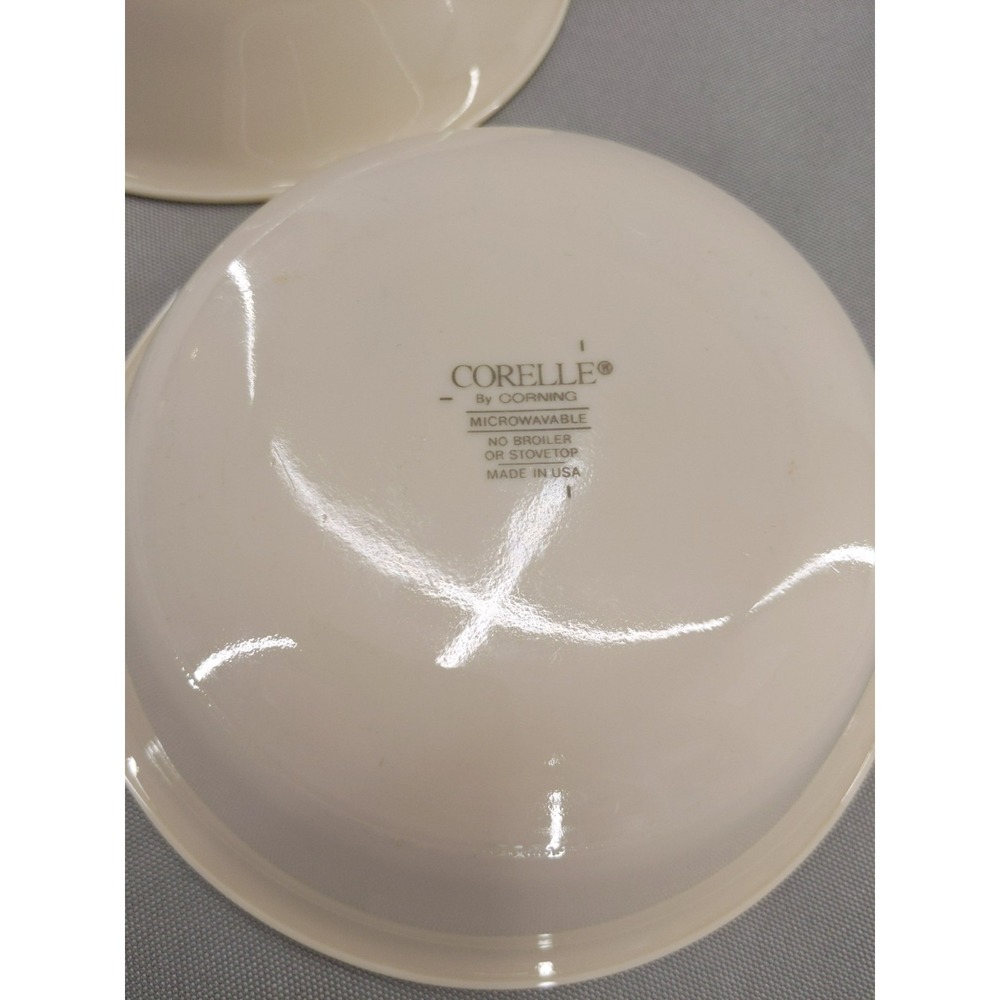 Corelle English Breakfast 6 1/4" Cereal Bowls Lot of 2 Pink & Blue Stripes - Picture 6 of 8